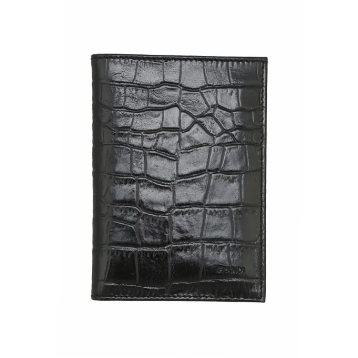 Frandi Portefeuille croco 14 cm>Homme Portefeuille Cuir