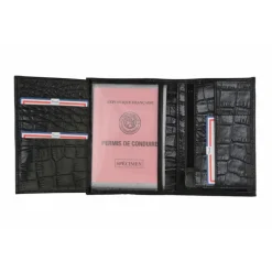 Frandi Portefeuille croco 14 cm><noscript><img width=