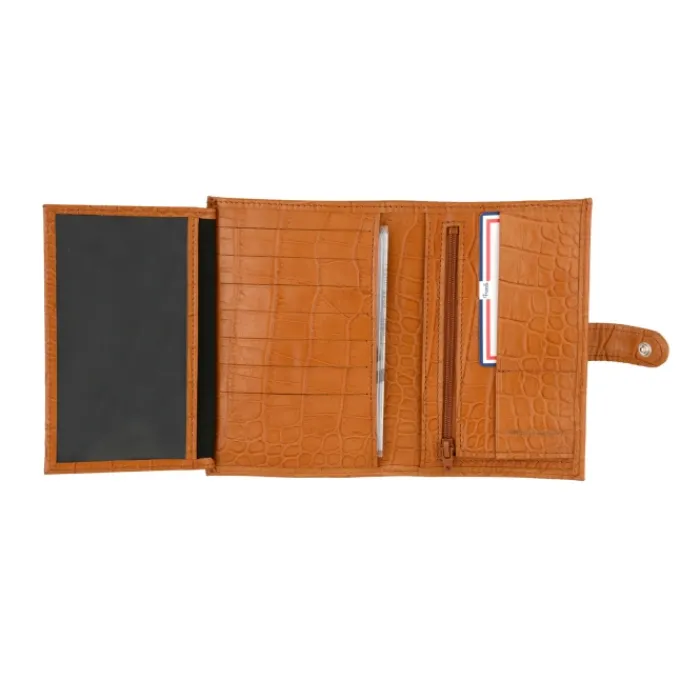 Frandi Portefeuille crocodile avec patte>Femme Portefeuille Cuir