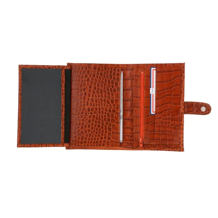 Frandi Portefeuille crocodile avec patte>Femme Portefeuille Cuir