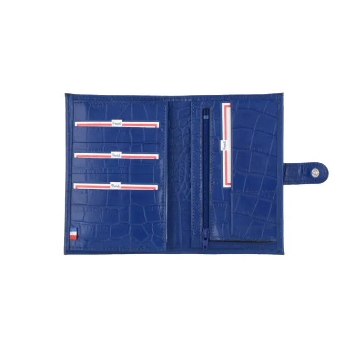 Frandi Portefeuille crocodile avec patte>Femme Portefeuille Cuir