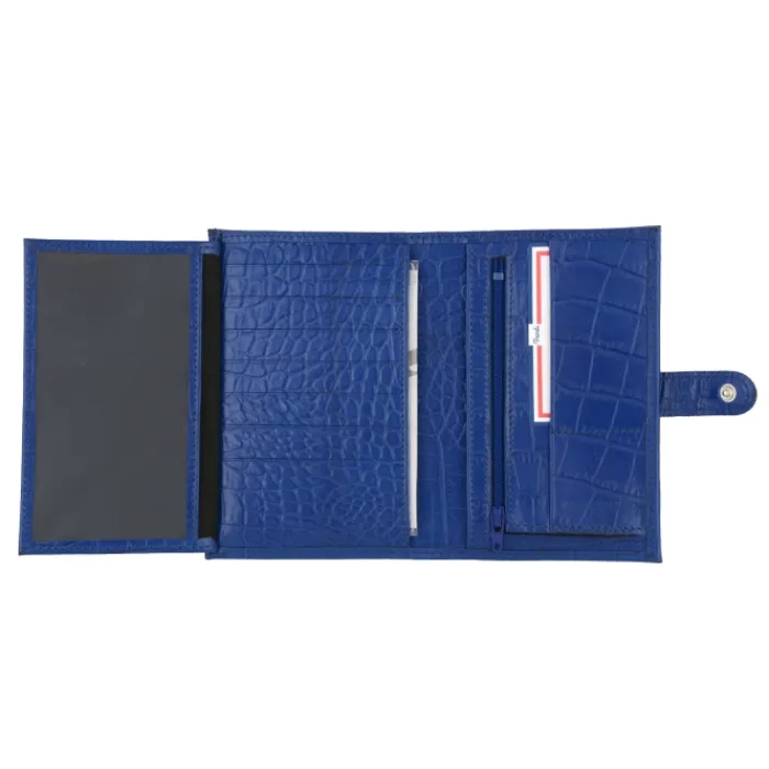 Frandi Portefeuille crocodile avec patte>Femme Portefeuille Cuir