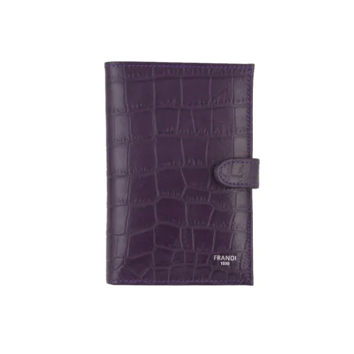 Frandi Portefeuille crocodile avec patte>Femme Portefeuille Cuir