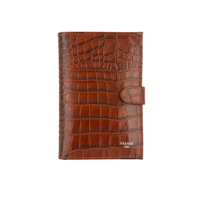 Frandi Portefeuille crocodile avec patte>Femme Portefeuille Cuir