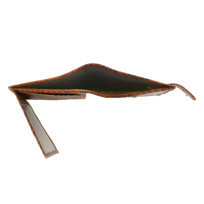 Frandi Portefeuille crocodile avec patte>Femme Portefeuille Cuir