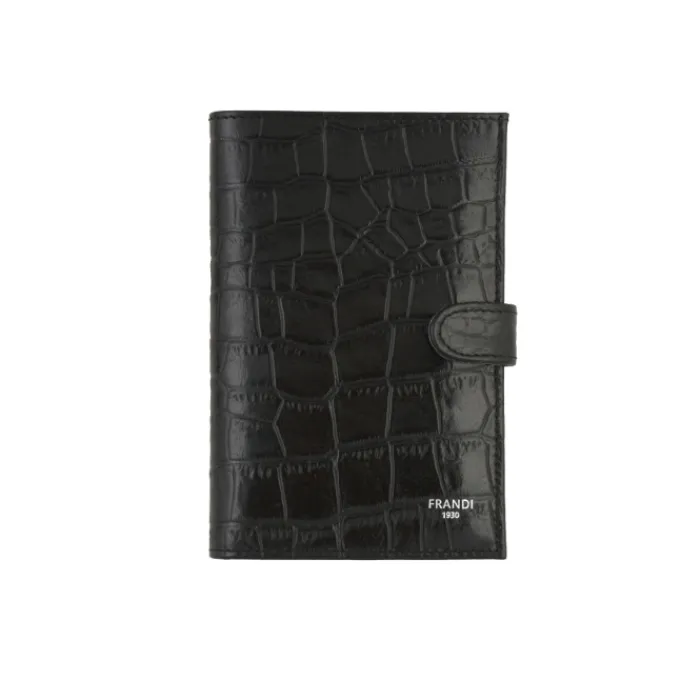 Frandi Portefeuille crocodile avec patte>Femme Portefeuille Cuir