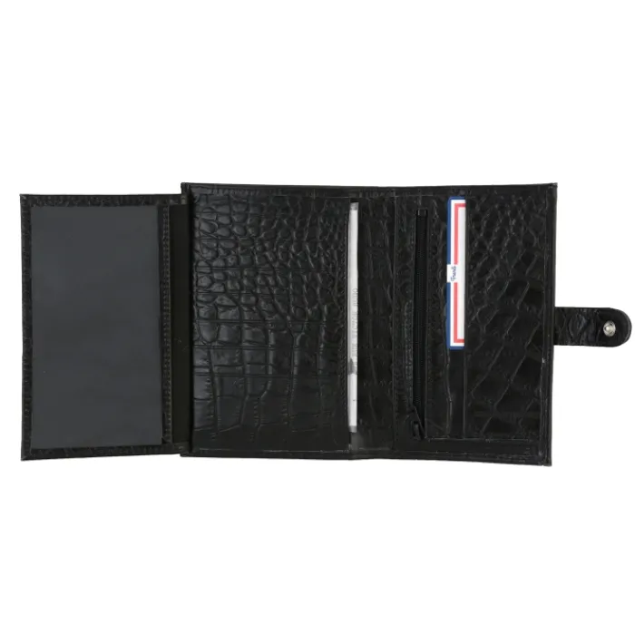 Frandi Portefeuille crocodile avec patte>Femme Portefeuille Cuir