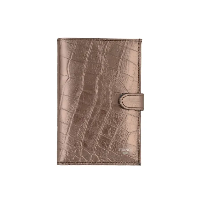Frandi Portefeuille crocodile avec patte>Femme Portefeuille Cuir