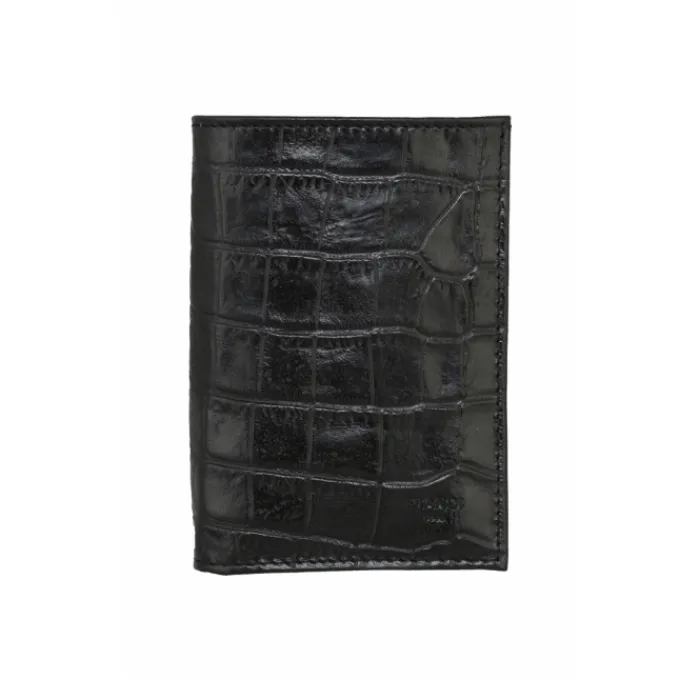 Frandi Portefeuille crocrodile 12 cm>Homme Portefeuille Cuir