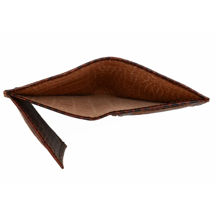 Frandi Portefeuille crocrodile 12 cm>Homme Portefeuille Cuir