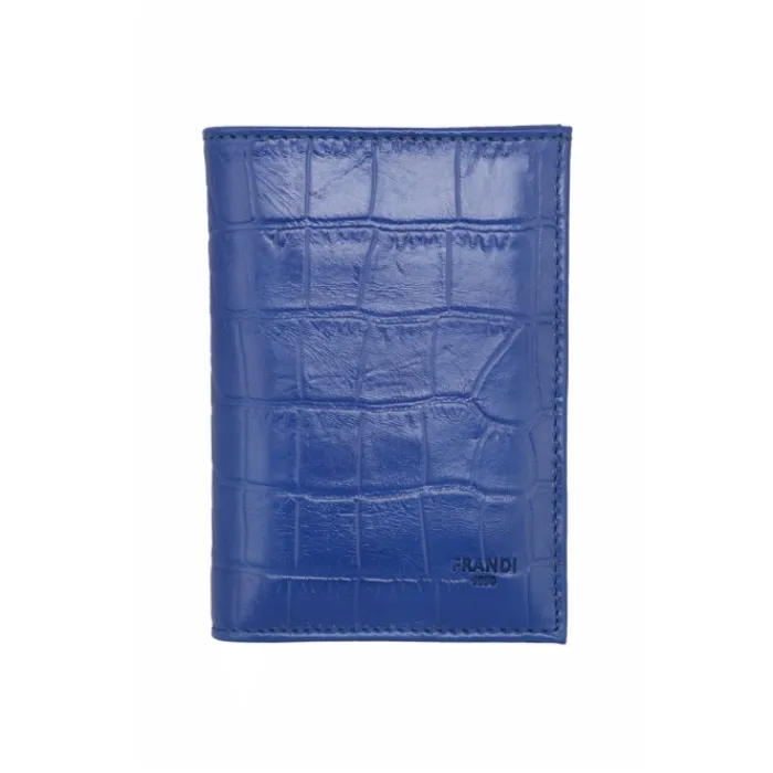 Frandi Portefeuille crocrodile 12 cm>Homme Portefeuille Cuir