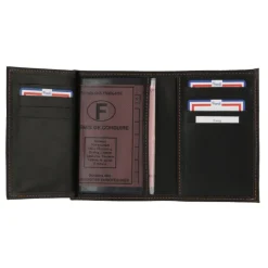Frandi Portefeuille cuir - Portefeuille gold, marron ou noir -><noscript><img width=