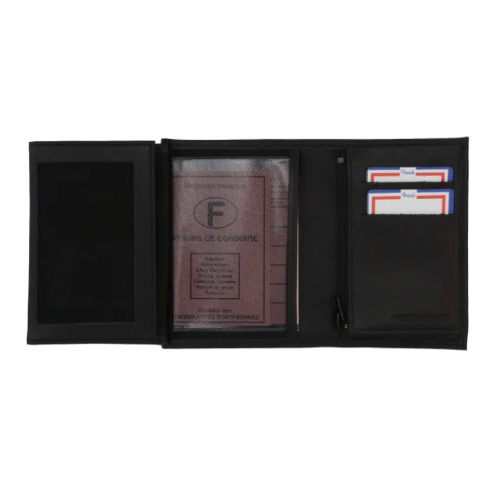Frandi Portefeuille cuir 3 volets petit modèle ->Homme Portefeuille Cuir