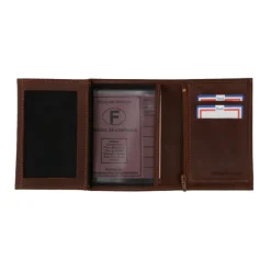 Frandi Portefeuille cuir 3 volets petit modèle -><noscript><img width=