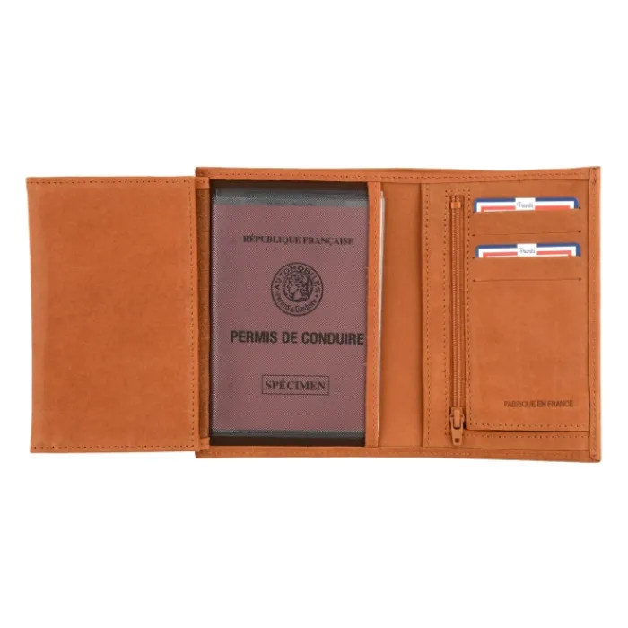 Frandi Portefeuille cuir 4 volets ->Homme Portefeuille Cuir