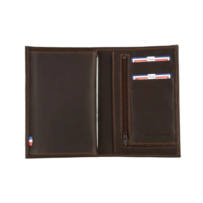 Frandi Portefeuille cuir 4 volets ->Homme Portefeuille Cuir