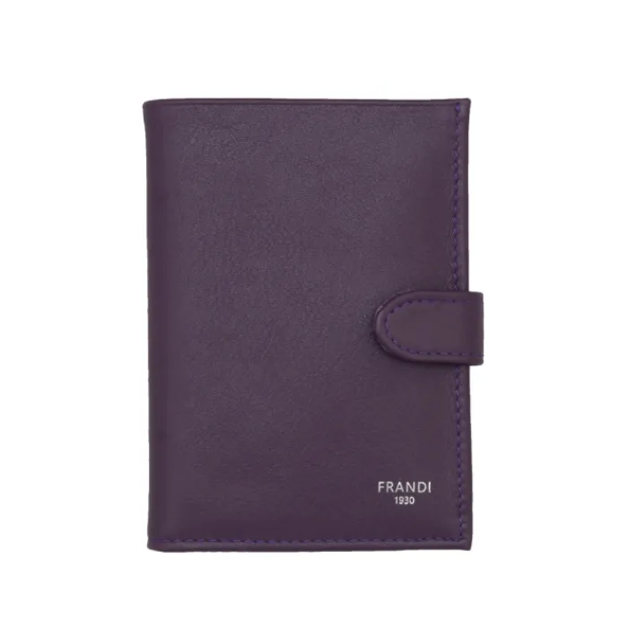 Frandi Portefeuille cuir femme orange violet rouge>Femme Portefeuille Cuir