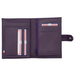 Frandi Portefeuille cuir femme orange violet rouge><noscript><img width=