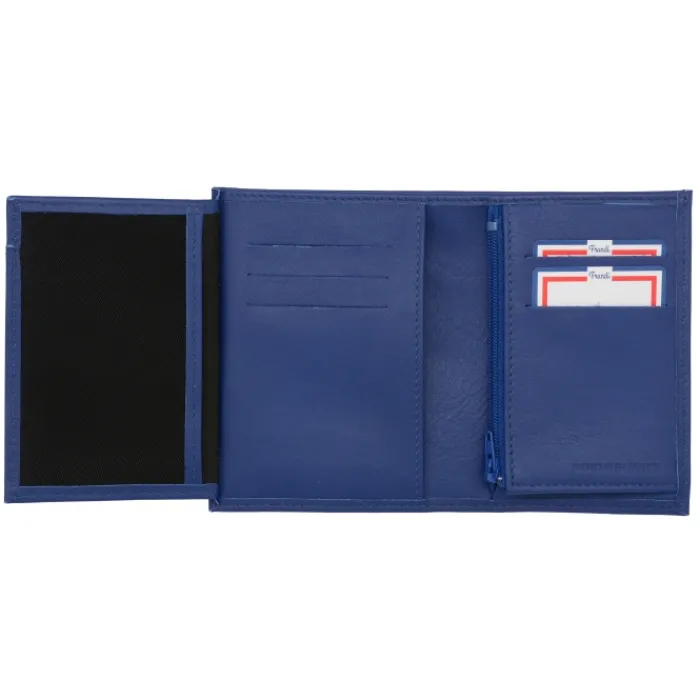 Frandi Portefeuille cuir femme rouge,marine ou orange ->Femme Portefeuille Cuir