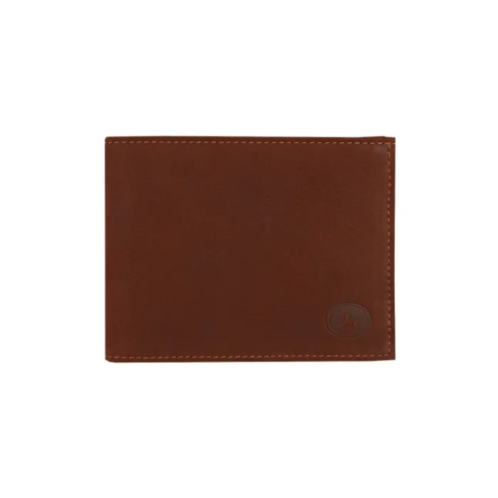 Frandi Portefeuille cuir noir avec rabat ->Homme Portefeuille Cuir