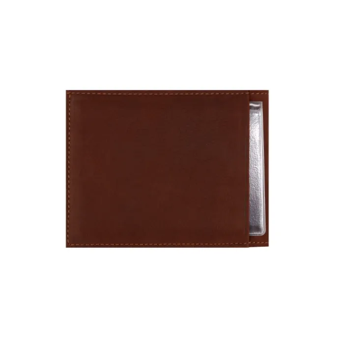 Frandi Portefeuille cuir noir avec rabat ->Homme Portefeuille Cuir