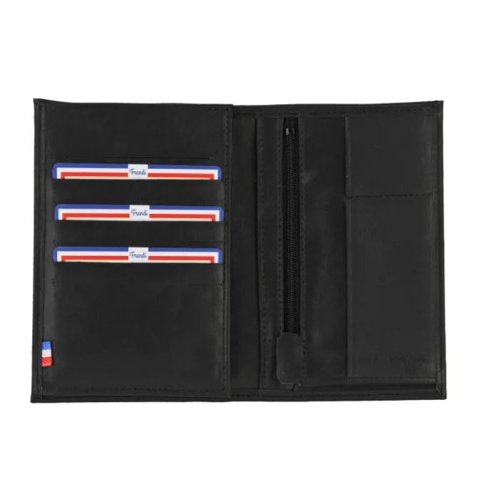 Frandi Portefeuille cuir noir pour homme - spécialiste de la maroquinerie depuis 1930>Homme Portefeuille Cuir