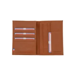 Frandi Portefeuille cuir ou Portefeuille marron foncé -><noscript><img width=