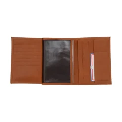 Frandi Portefeuille cuir ou Portefeuille marron foncé -><noscript><img width=