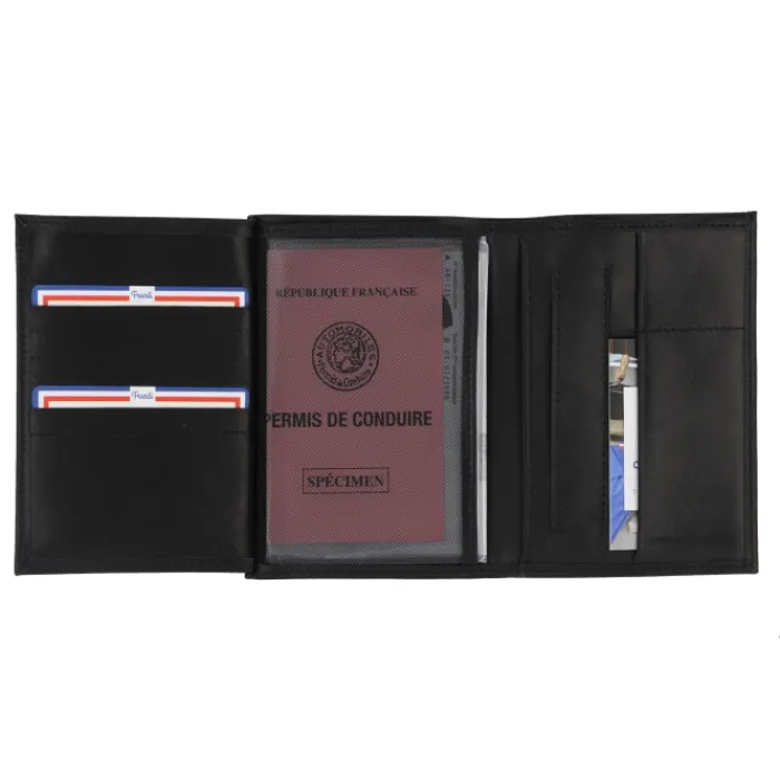 Frandi Portefeuille cuir ou Portefeuille marron foncé ->Homme Portefeuille Cuir