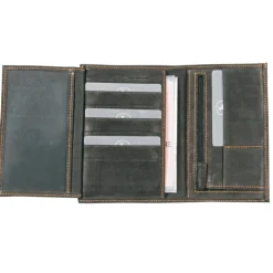 Frandi Portefeuille cuir surpiqûre coloré -><noscript><img width=