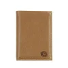 Frandi Portefeuille cuir taupe 4 volets ->Homme Portefeuille Cuir