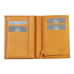 Frandi Portefeuille cuir taupe 4 volets -><noscript><img width=