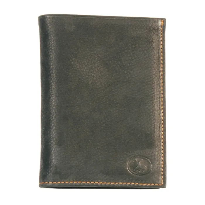 Frandi Portefeuille cuir taupe 4 volets ->Homme Portefeuille Cuir