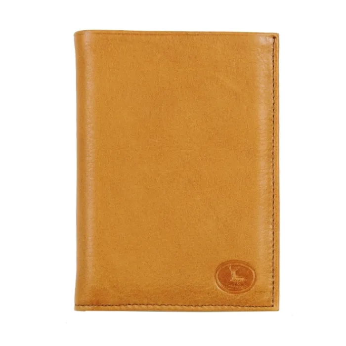 Frandi Portefeuille cuir taupe 4 volets ->Homme Portefeuille Cuir