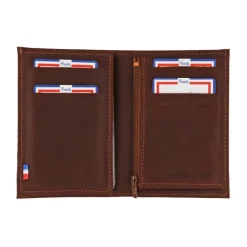 Frandi Portefeuille cuir vachette pleine fleur ->Homme Portefeuille Cuir