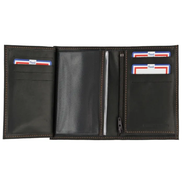 Frandi Portefeuille cuir vachette pleine fleur ->Homme Portefeuille Cuir