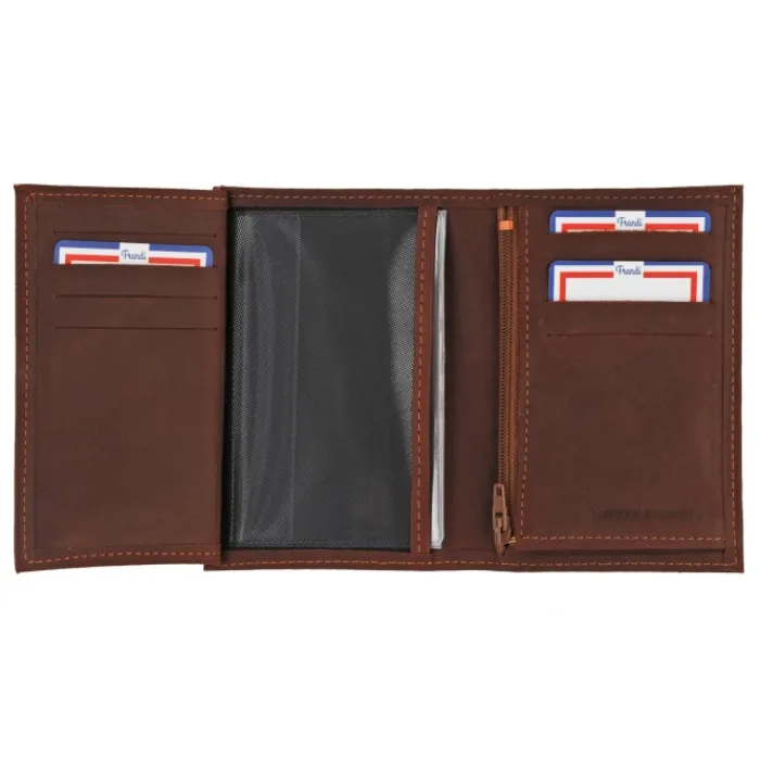 Frandi Portefeuille cuir vachette pleine fleur ->Homme Portefeuille Cuir