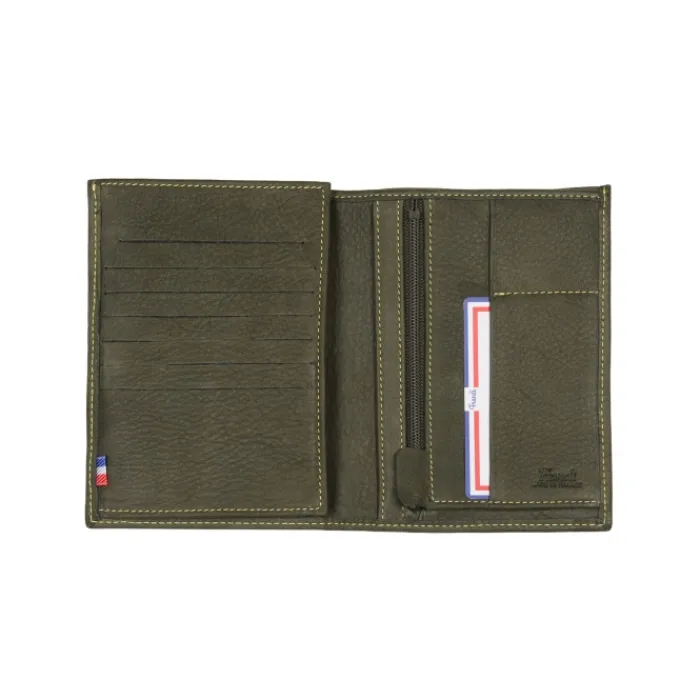 Frandi Portefeuille en cuir 14 cm ->Homme Portefeuille Cuir