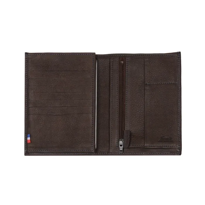 Frandi Portefeuille en cuir 14 cm ->Homme Portefeuille Cuir