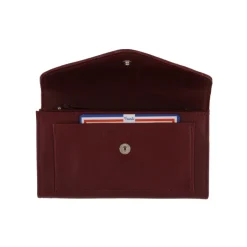 Frandi Portefeuille en cuir - Portefeuille femme rouge, bordeaux ou orange - .fr><noscript><img width=
