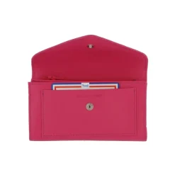Frandi Portefeuille en cuir - Portefeuille femme rouge, bordeaux ou orange - .fr><noscript><img width=
