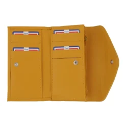 Frandi Portefeuille en cuir - Portefeuille femme rouge, bordeaux ou orange - .fr><noscript><img width=