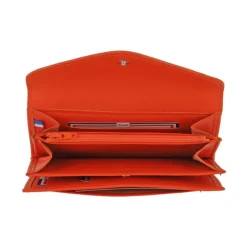 Frandi Portefeuille en cuir - Portefeuille femme rouge, bordeaux ou orange - .fr><noscript><img width=