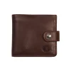 Frandi Portefeuille en cuir italien marron ->Homme Portefeuille Cuir