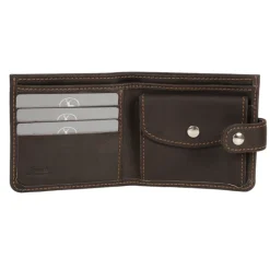 Frandi Portefeuille en cuir italien marron -><noscript><img width=