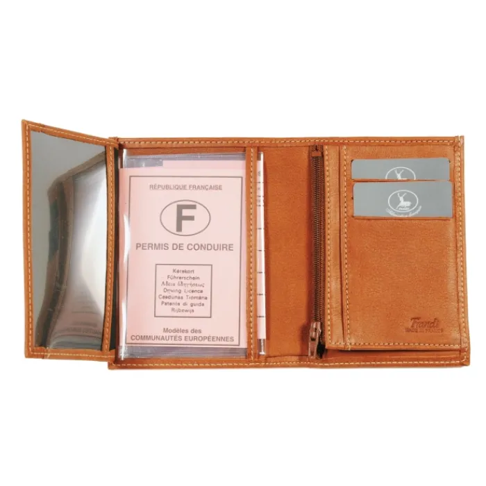 Frandi Portefeuille en cuir personnalisé - fabriqué en France ->Homme Portefeuille Cuir