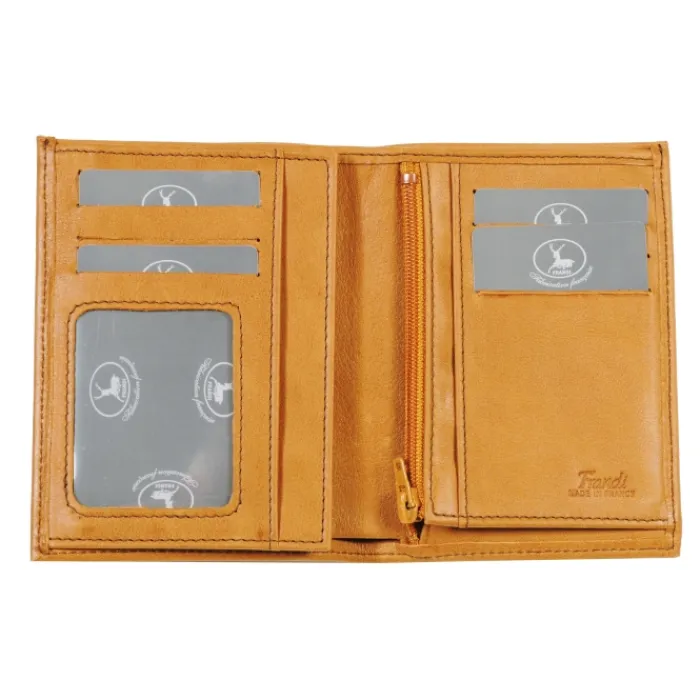 Frandi Portefeuille en cuir personnalisé - fabriqué en France ->Homme Portefeuille Cuir