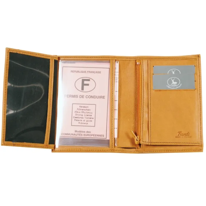 Frandi Portefeuille en cuir personnalisé - fabriqué en France ->Homme Portefeuille Cuir