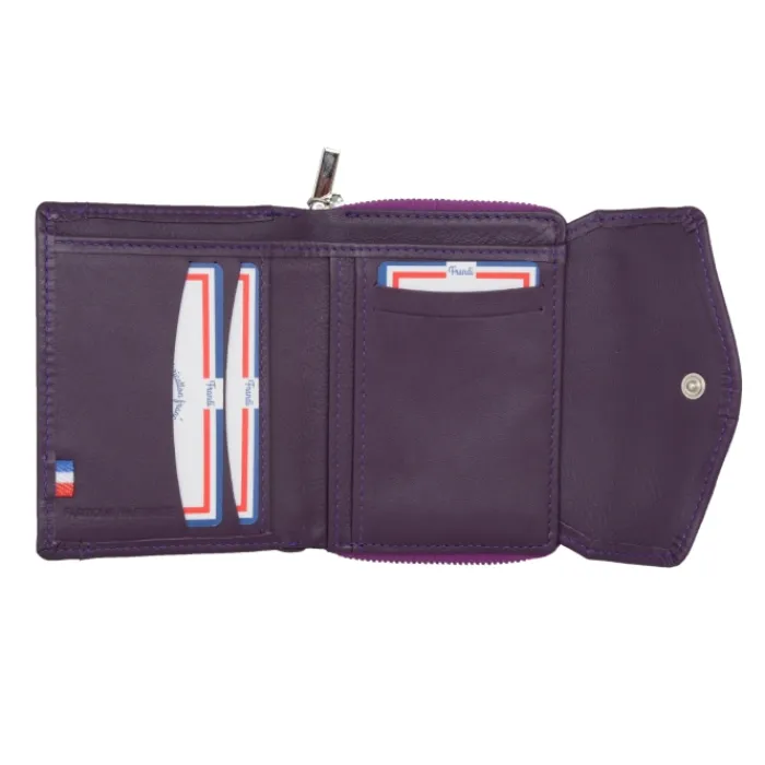 Frandi Portefeuille femme cuir ->Femme Portefeuille Cuir