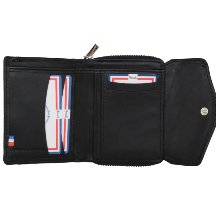 Frandi Portefeuille femme cuir ->Femme Portefeuille Cuir
